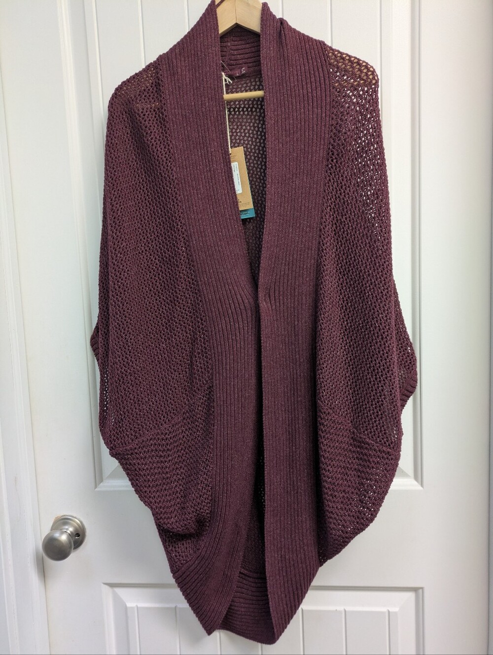 Prana Lima Cardigan- Black Cherry Heather
